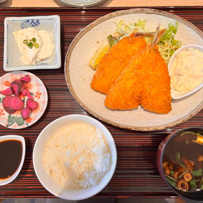 アジフライ定食(美食ノ極)
