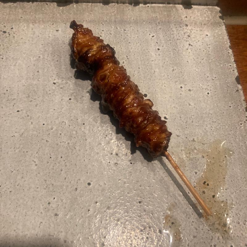 朝びき鶏 鳥皮(やきとり 稲田)