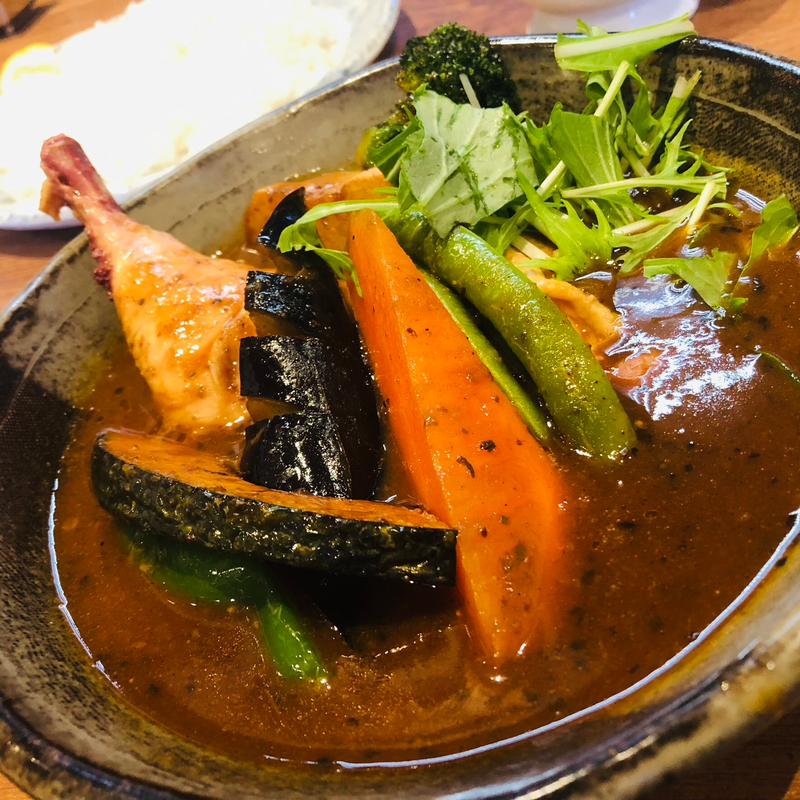 やわらかチキンと野菜 スープカレー(すーぷかれー専門店　薩摩剛家 )