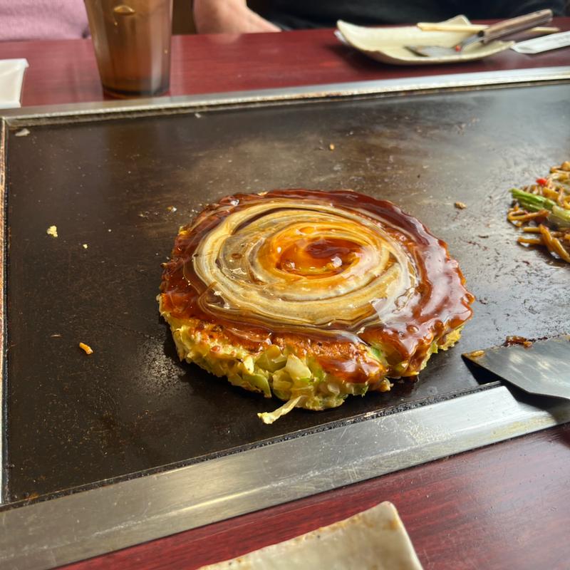 豚玉お好み焼き(錦わらい 八尾店)