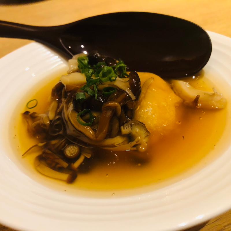 自家製 豆腐饅頭きのこ餡かけ_月替り海コース(ぎんざ阿吽)