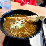 カレーそば＋アスパラベーコン巻き天