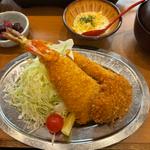 大海老ふりゃ〜3種食べ比べ定食(海老どて食堂エスカ店)