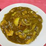 カレー餡掛け焼きそば