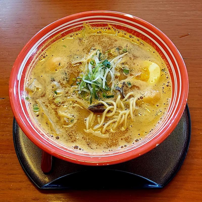 海老中華そば カレー味噌 こってり(ラーメン屋 まつ笠 )