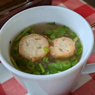 仙台麩とクレソンのお味噌汁(HACHI（ハチ） 長町店)
