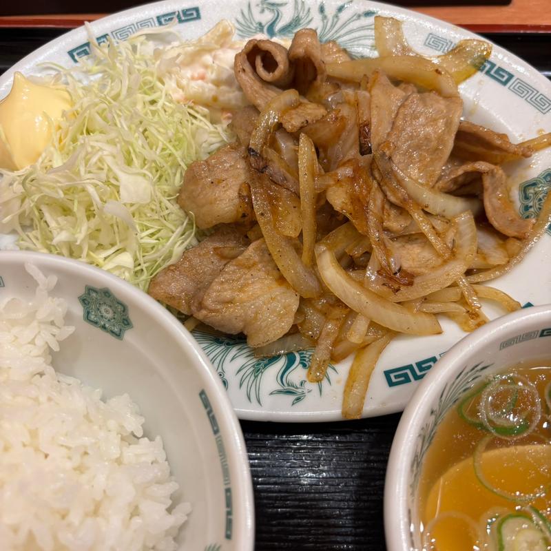 生姜焼き定食(日高屋 聖蹟桜ヶ丘東口店)