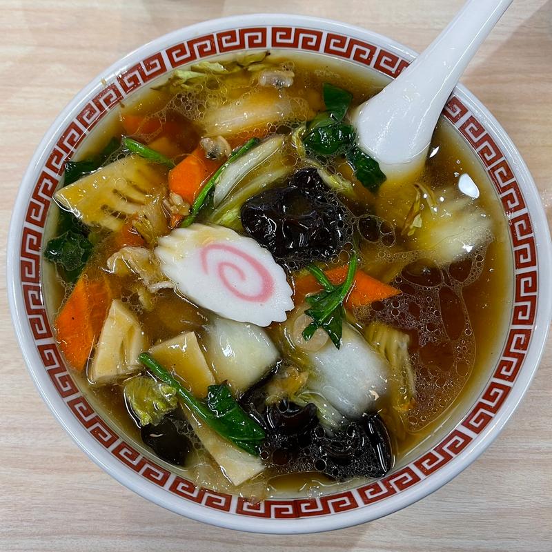 五目あんかけラーメン(月島ゴールデン酒場)