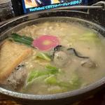 牡蠣としめじの豆乳めんちゃんこ