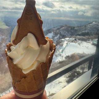 白鉄塔ソフトクリーム（バニラ）(展望レストラン ナチュール)